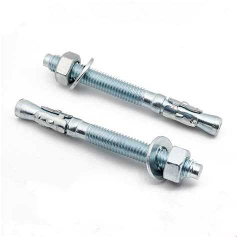 China Grade 4 8 Grade 5 8 Wedge Anchor Zinc Plated Manufacturers And