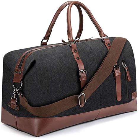 Fresion Unisex Canvas Reisetasche Tote Handtasche Männer Weekender