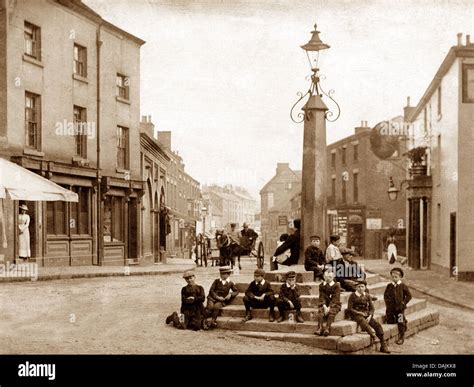 Cheadle The Cross early 1900s Stock Photo - Alamy