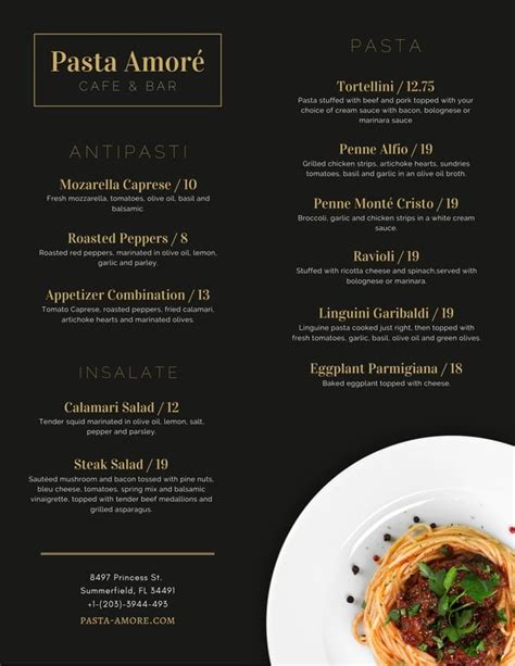 Free Printable And Customizable Italian Menu Templates Canva