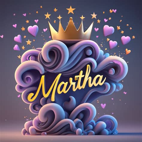 Imagenes Con Nombres 3d Martha Imágenes Para Peques