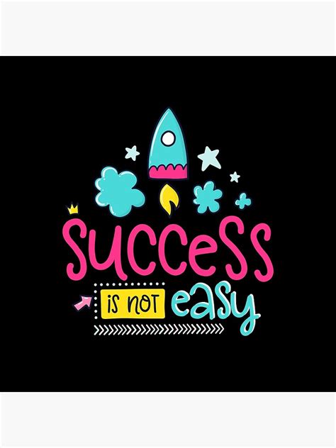 Success Is Not Easy Fancy Doodle Poster By Aftermasterfx Redbubble