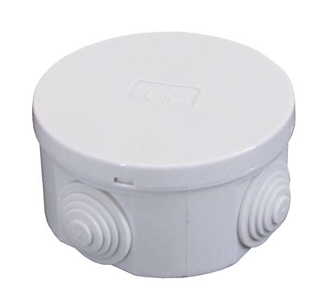 Esr Mm Ip Round Pvc Junction Box With Knockouts Grey Electrical World