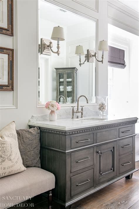 Gray And White Master Bathroom Design Ideas Sanctuary Home Decor