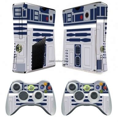 Skin skórka XBOX 360 SLIM naklejka R2 D2 Star Wars 6676752089