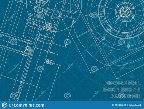 Blueprint Corporate Style Mechanical Instrument Making Technical