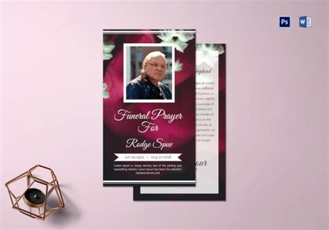 17+ Funeral Prayer Card Templates in PSD | Word