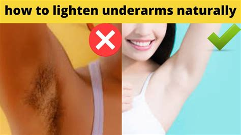 How To Lighten Underarms Naturally YouTube