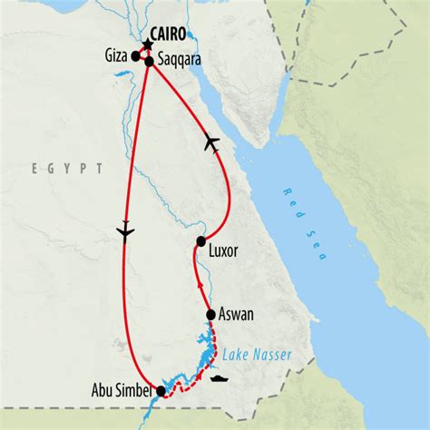 Physical Map Of Africa Lake Nasser