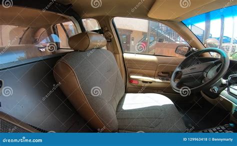 Police car interior stock footage. Video of sheriff - 129963418