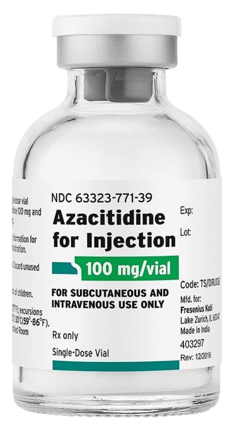 Intas Pharmaceuticals Ltd Azacitidine Injection Mg Vial Storage