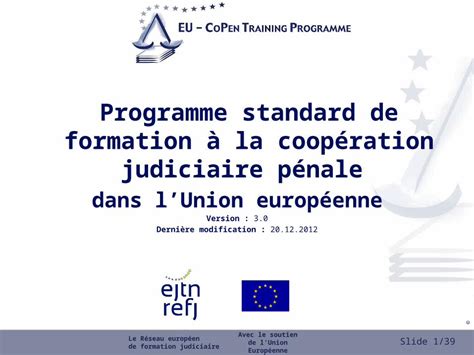 Ppt Slide Copyright Programme Standard De Formation La