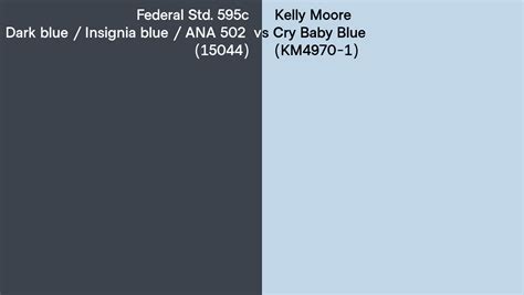 Federal Std 595c Dark Blue Insignia Blue ANA 502 15044 Vs Kelly