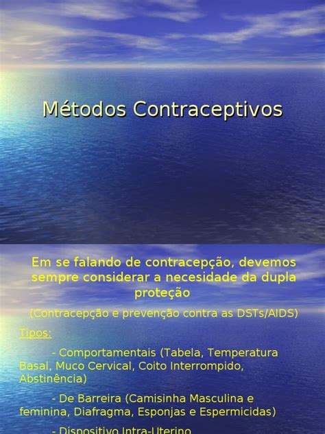 Métodos Contraceptivos 