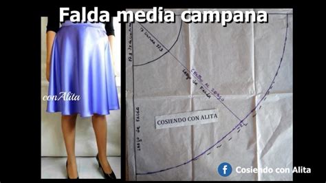 Tutorial Falda Media Campana YouTube