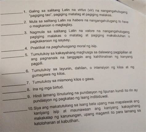 Paki Sagot Plss Paki Sagot Paki Sagot Brainly Ph