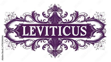 Leviticus In A Rich Priestly Purple Featuring A Solemn And Reverent