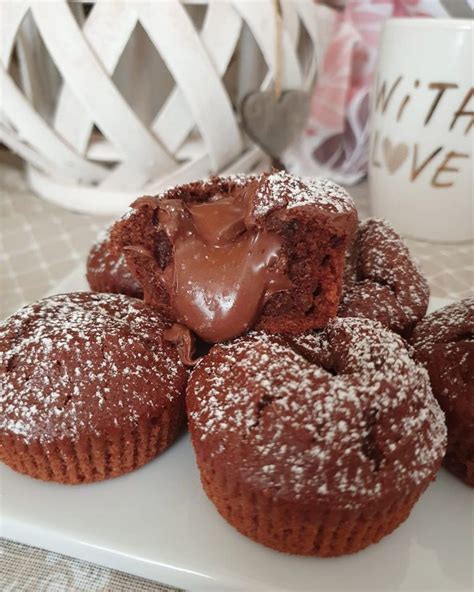 Muffin Soffici Alla Nutella Cremosa Rosly A Passion For Pastry