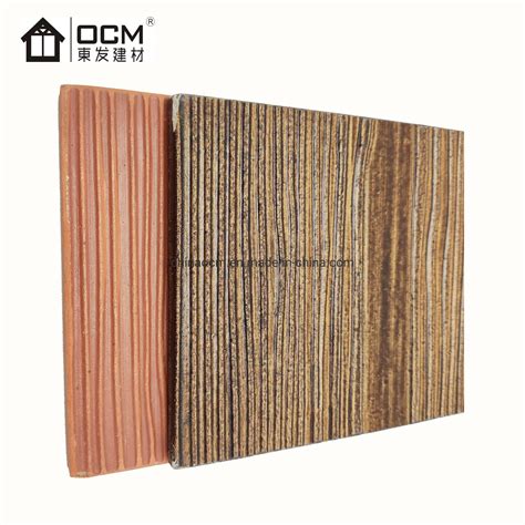 Waterproof Painting Wall Panel Wood Grain Type Exterior Facade Siding