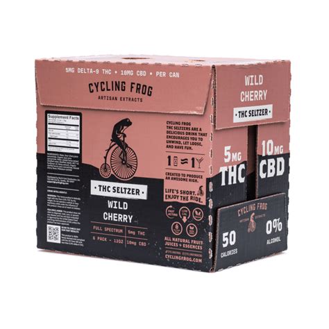 Cycling Frog Thc Cbd Seltzer Wild Cherry Cannabuddy