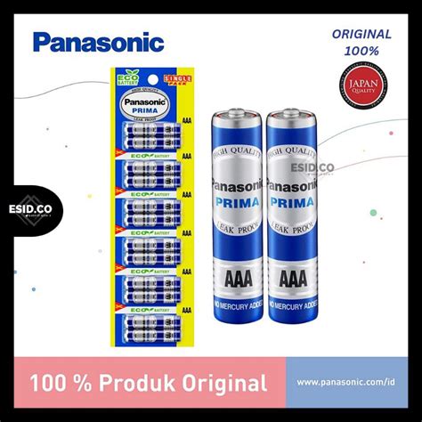 Jual Panasonic Prima Battery AAA Baterai Panasonic Manganese Biru