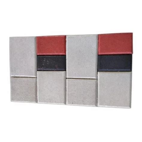 Cement Rectangular Multicolour Flexi Paver Block Size X X Inch