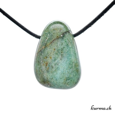 Aventurine verte pendentif pierre Kurma ch Lithothérapie