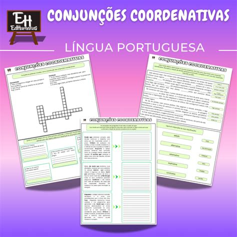 Conjunções Coordenativas Exercícios Com Gabarito 7 Ano