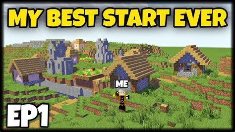 MY BEST START EVER IN MINECRAFT JAVA EPISODE 1 IN HINDI YouTube