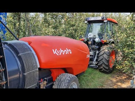 2 x Kubota czyli ciągnik i opryskiwacz sadowniczy Kubota Demo Tour