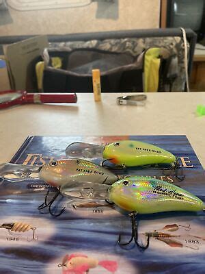 Lot Of Vintage Bill Dance Fat Free Shad Deep Diving Crankbaits