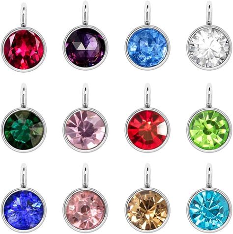 Amazon.com: birthstone charms necklace