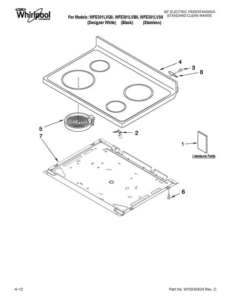 Visual Guide To Whirlpool Electric Range Parts