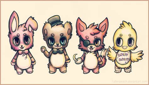 Five Nights At Freddys By Fallenpeach On Deviantart Five Night Five