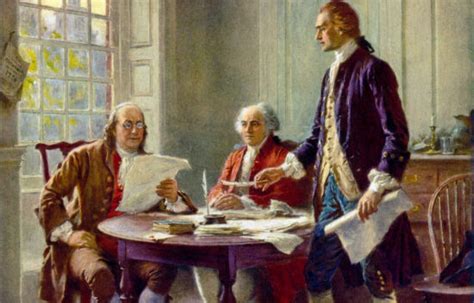 Thomas Jefferson writing the Declaration of Independence, identity ...