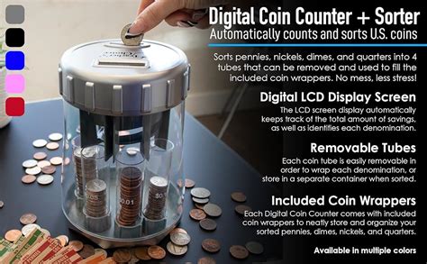 Amazon Teacher S Choice Digital Coin Counter Automatic Coin