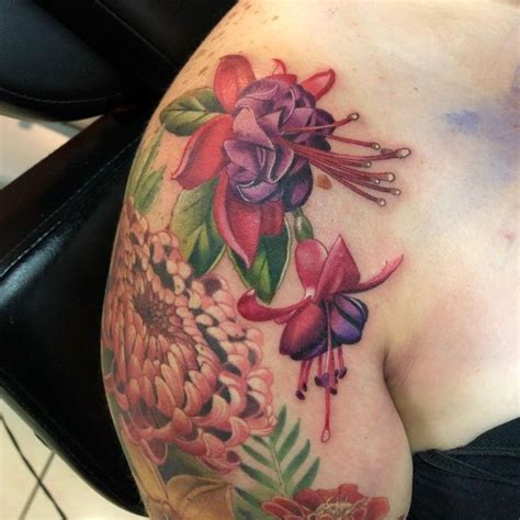 Fuchsia flowers!!! Work in progress💖 Thank you Tiffany! #eternalink # ...