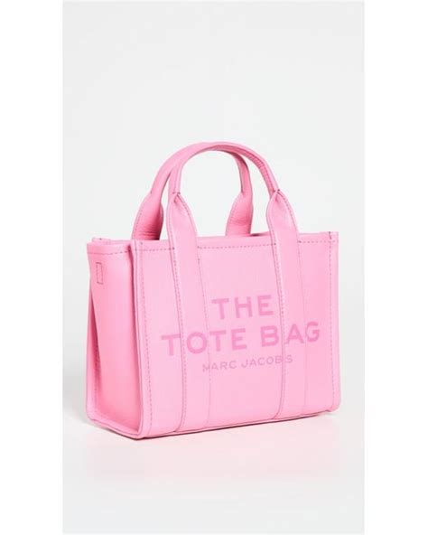 Marc Jacobs The Leather Mini Tote Bag In Pink Lyst