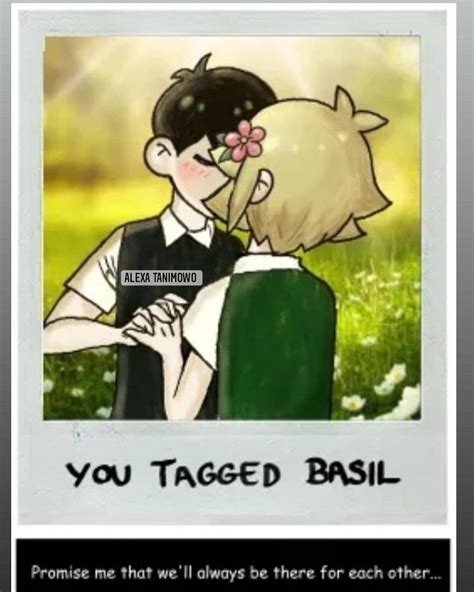 Omori Game Basil X Sunny Flower Boys Sunflower Fan Art