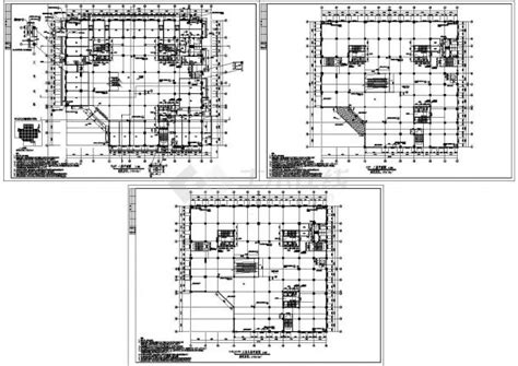 某多层商场建筑cad设计施工图商业建筑土木在线