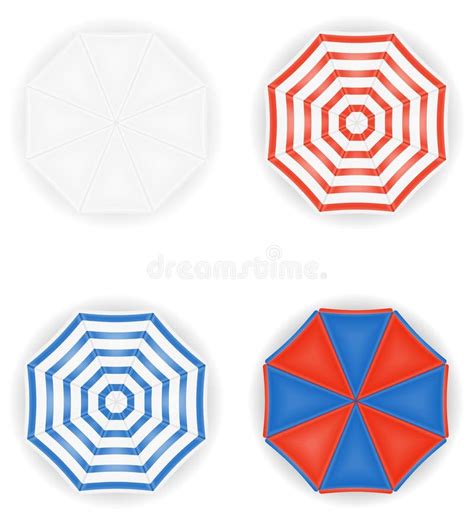 Umbrella Top View Stock Vector Illustration Of Object 44560124