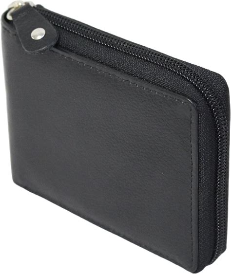 Bullcaptain Leather Wallet Zipper Men Wallet Mens Rfid Antimagnetic