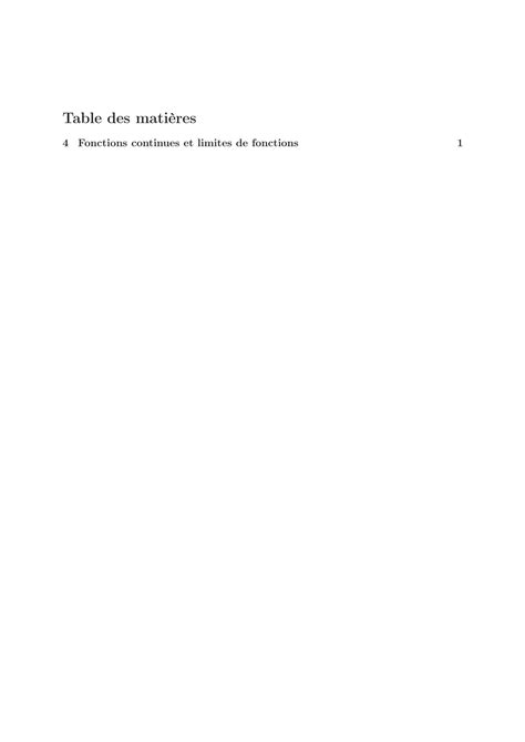 Solution Cours Math Matiques Fonctions Continues Et Limites De