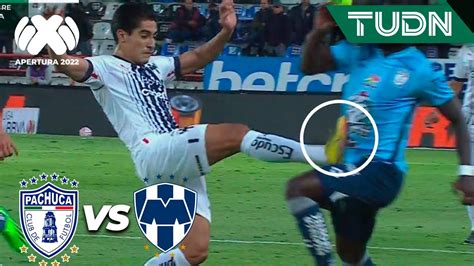 ¡a Bañarse Érick Aguirre Se Va Expulsado Pachuca 3 2 Rayados Liga