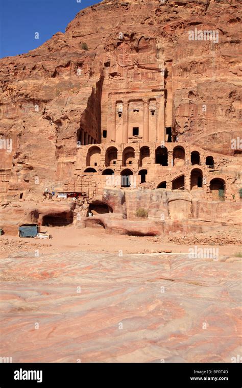 The Urn Tomb Of The Rock City Of Petra Hi Res Stock Photography And