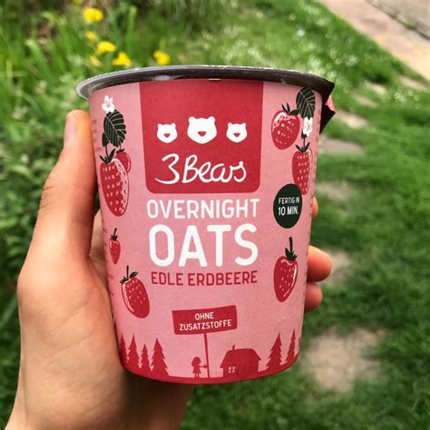 3 Bears Overnight Oats Edle Erdbeere Review Abillion