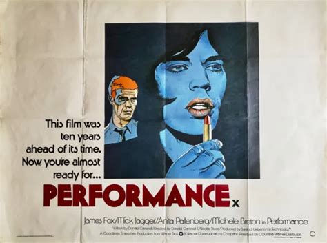 Performance Original British Movie Quad Uk Poster 1979 Re Release Mick