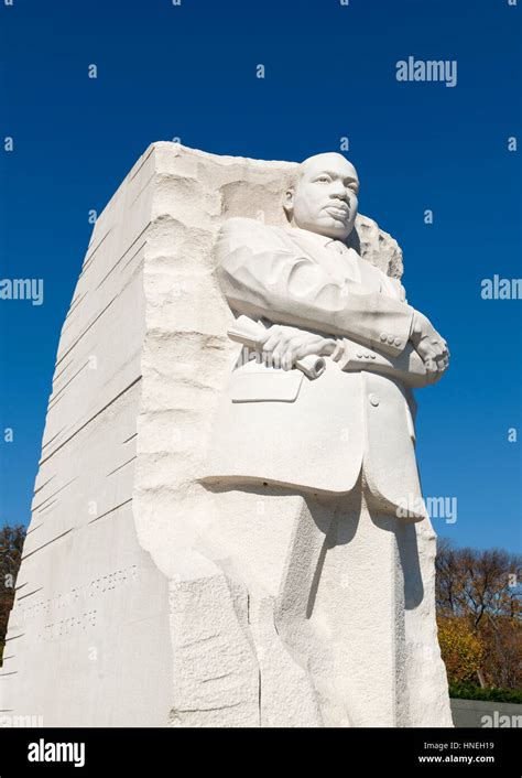 Der Stein Der Hoffnung Eine Statue Von Martin Luther King Auf Dem