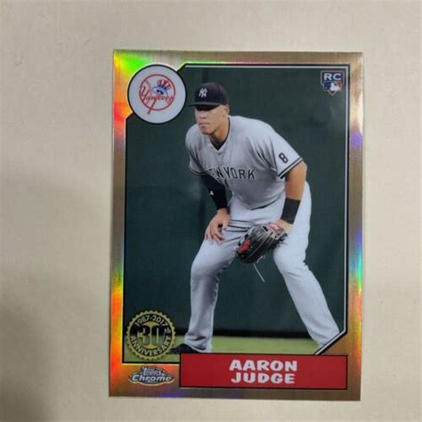 Aaron Judge Rookie Rc T Topps Chrome Refractor Th