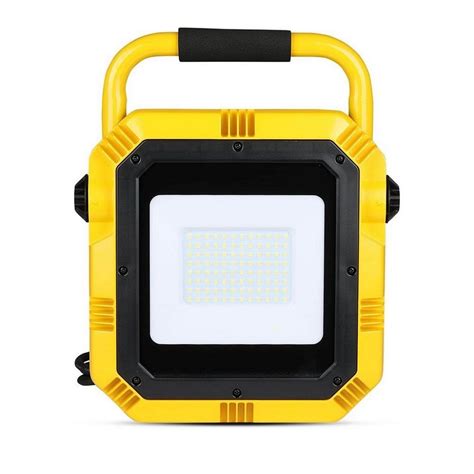 V Tac Pro Faro Led Da Cantiere Chip Samsung W Colore Giallo E Nero C